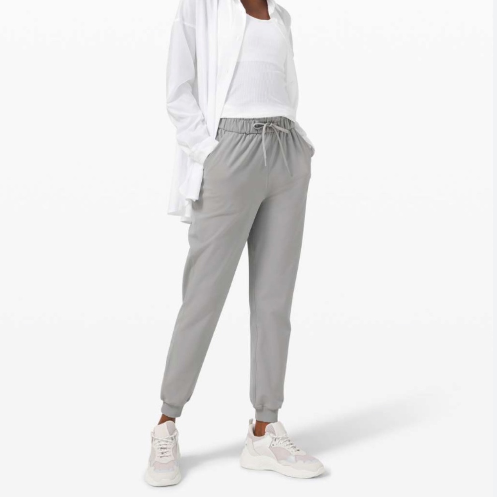 lululemon athletica Light Gray Joggers Never Worn
